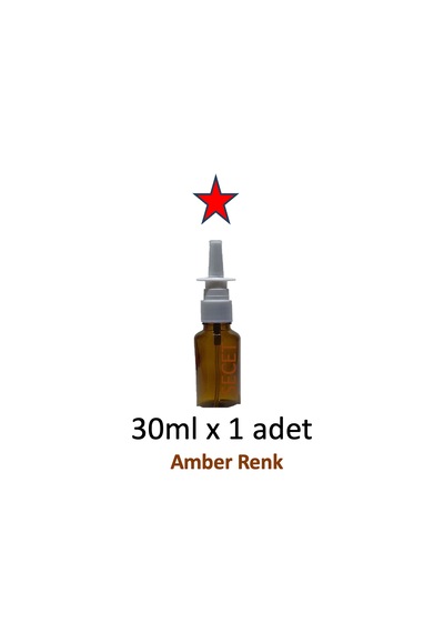 30 Ml Burun Spreyi Amber Renk Boş Cam Şişe