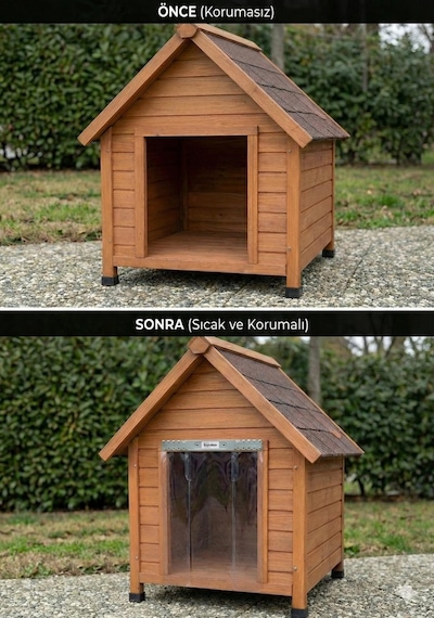 Buycobox Köpek Kulübesi Kapı Perdesi Large