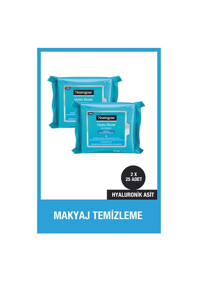 Neutrogena Hydro Boost Makyaj Temizleme Mendili 25 adet x2