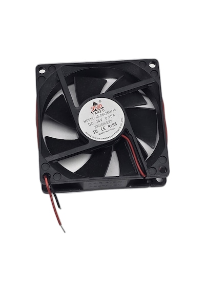 24v Dc 0.15a Brushless Soğutucu Fan 8x8x2.5 Cm 80mm Kasa Sanayi Makine Panel Güç Kaynağı Uyumlu Fan