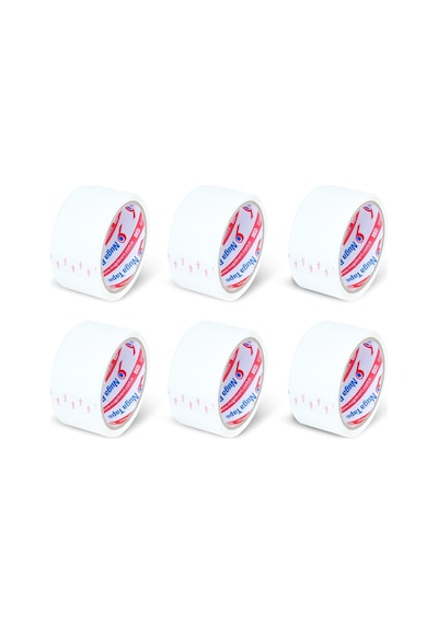 45 Mm X 40 Mt Beyaz Koli Bandı 6 Adet 1