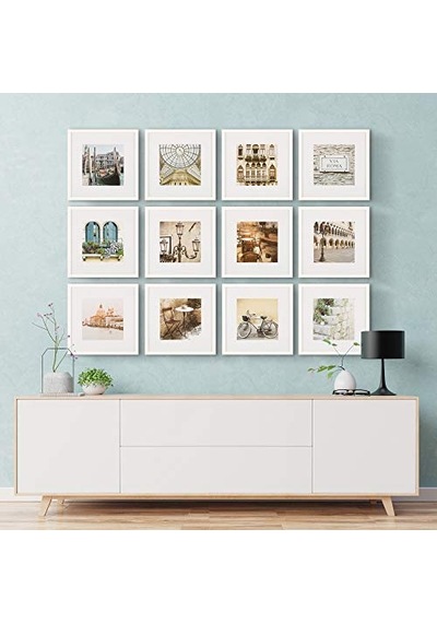 Perfect 12 Parça Beyaz Kare Fotoğraf Çerçevesi Galeri Duvar Kiti Dekoratif Sanat Baskıları Ve Asma Şablonu İle Diğer Perfect 12 Parça Beyaz Kare Fotoğraf Çerçevesi Galeri Duvar Kiti Dekoratif Sanat Baskıları Ve Asma Şablonu İle Diğer