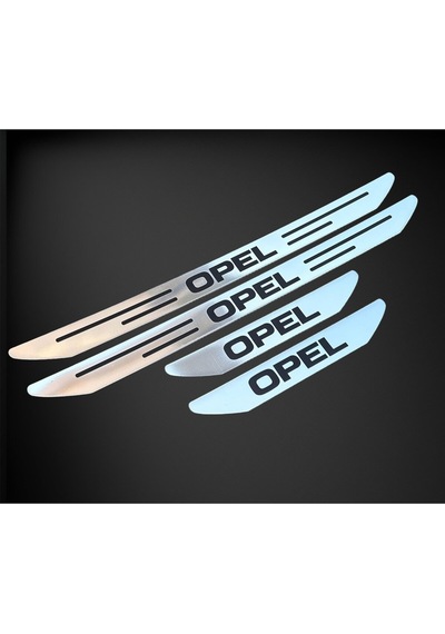 Opel Corsa Özel Kapı Eşik Yazısı Krom