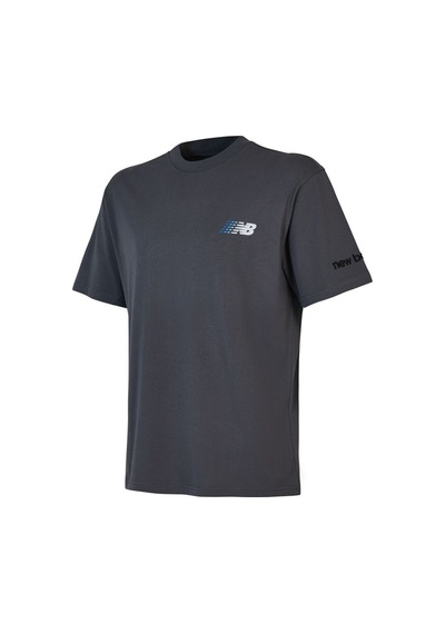 New Balance Nb Lifestyle Men Tshirt Erkek Gri T-shirt - Mnt1644
