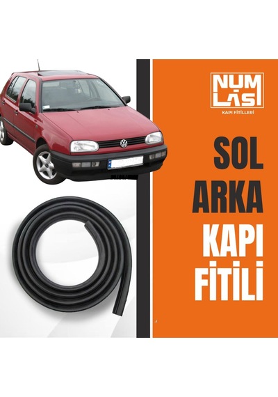 Volkswagen Golf 3.nesil Sol Arka Kapı Fitili-a Kalite-numlas-nm3001