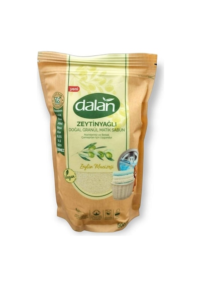 Dalan %100 Zeytinyağlı Doğal Granül Sabun Tozu 500 G
