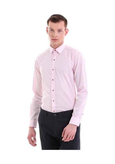 Hatemoğlu Pembe Comfort Fit Çizgili %100 Pamuklu Slim Yaka Uzun Kollu Casual Gömlek 22d190000082 P13 Pembe Hatemoğlu Pembe Comfort Fit Çizgili %100 Pamuklu Slim Yaka Uzun Kollu Casual Gömlek 22d190000082 P13 Pembe