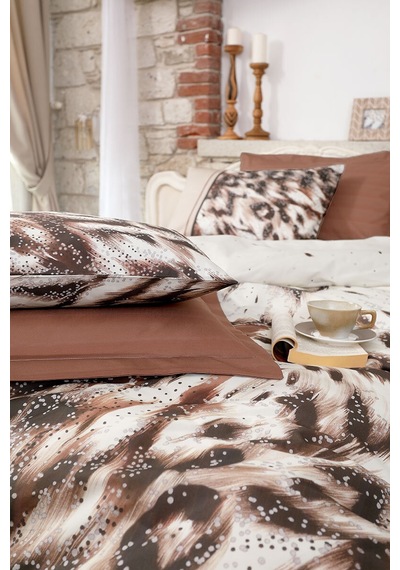 Özdilek Pena Çift Kişilik Soft Life Saten Nevresim Takımı 43119 Bej