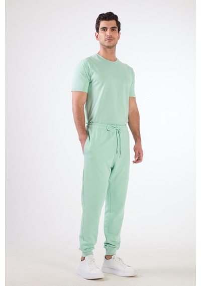 Dufy Mint Yeşili Erkek Eşofman Altı - Regular Fit Mint Yeşili