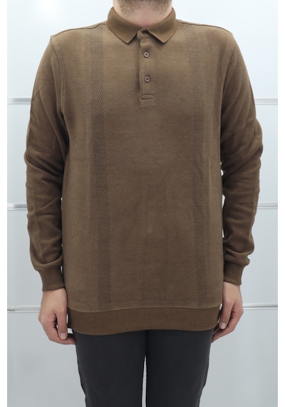 Santa Dmctekstil Erkek Desenli Spor Kesim Normal Kalıp Polo Yaka Selanik Kumaşlı Kışlık Kazak Kiremit Santa Dmctekstil Erkek Desenli Spor Kesim Normal Kalıp Polo Yaka Selanik Kumaşlı Kışlık Kazak Kiremit