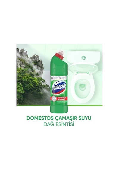 Domestos Çamaşır Suyu Dağ Esintisi 806 Gr 12'li Set Tekli