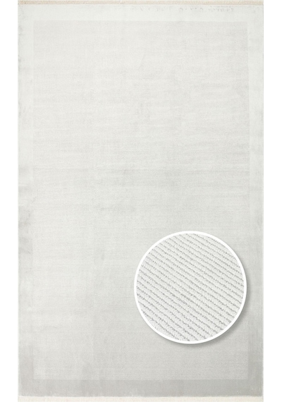 Eko Halı Napolı Nap 02 Grey Sade Desenli Modern Sık Dokuma Makine Halısı Gri 2