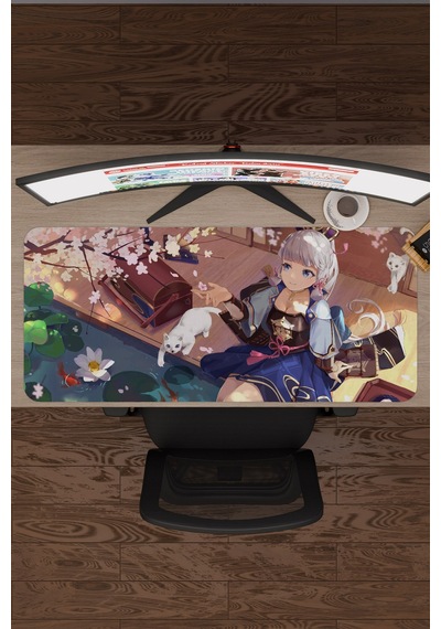Ayaka Genshin Impact Anime Gacha V4 - 90x40 Xxl Gaming Mouse Pad Fare Altlığı