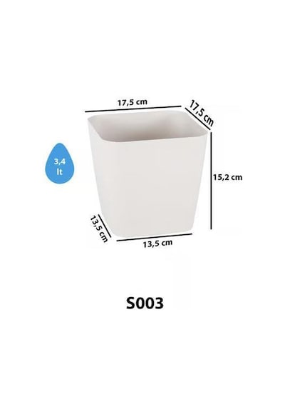 Serinova Kare Saksı 3.4 Lt 98405705