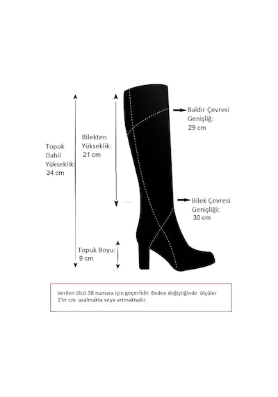 Fox Shoes Z654940161 Kahverengi Hakiki Deri Süet Kalın Topuklu Western Kadın Çizme