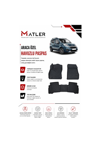 Fiat Fiorino 2023 Model 4d Ekstra Havuzlu Paspas
