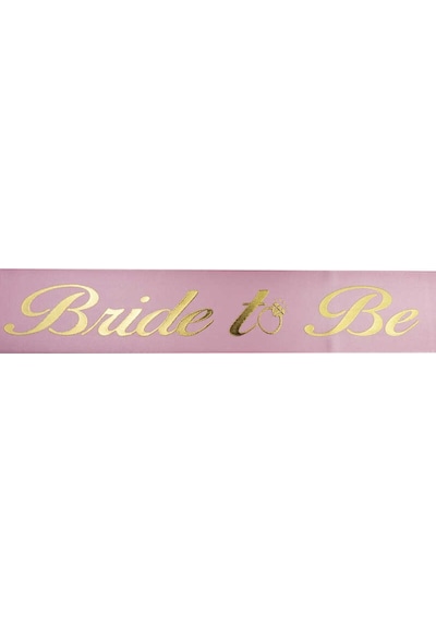 Kuşak Kurdela Brıde To Be Pembe Altın Pk:1.5 Mt +3