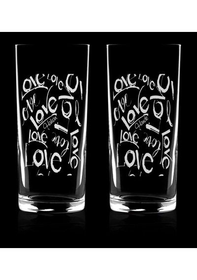 Kişiye Özel İkili Sevgililer Günü Rakı Bardağı Seti - 76