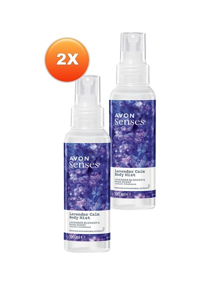 Avon Lavender Calm Lavanta ve Misk Kokulu Vücut Spreyi 2 x 100 ML