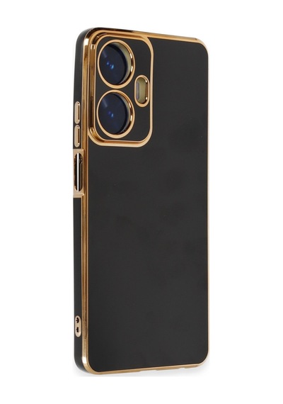 Realme C55 Uyumlu Kılıf Volet Silikon - Siyah
