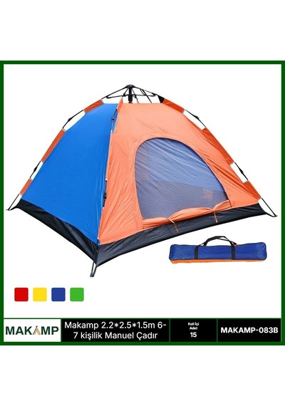 Makamp 6 Kişilik Manuel Çadır