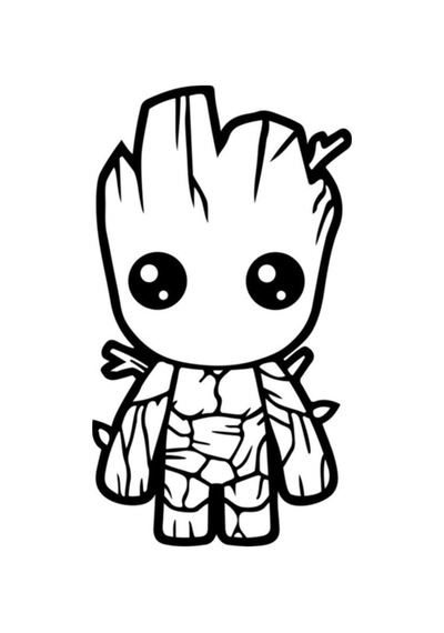 Groot Sticker 15 10 Cm