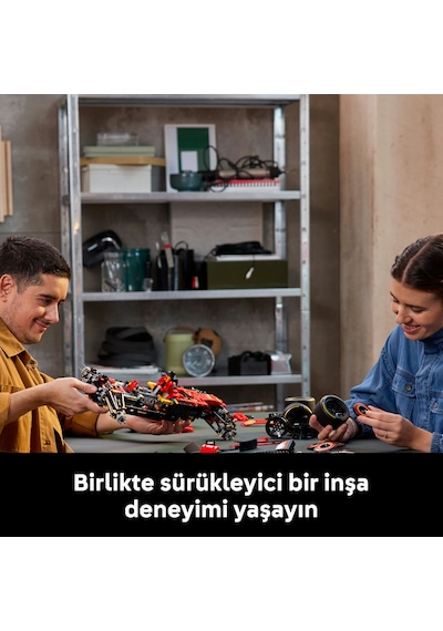 LEGO® Technic Ferrari SF-24 F1 Araba 42207 - Yetişkinler için Koleksiyonluk Yaratıcı Yarış Arabası Modeli Yapım Seti (1361 Parça)