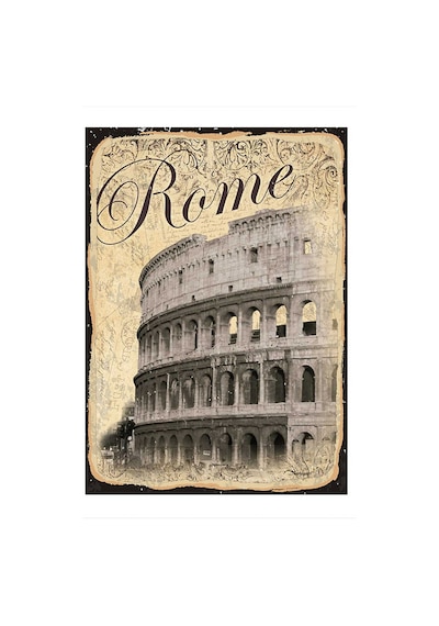 Bedeko Roma Dekoratif Ahşap Tablo 25 Cm X 35 Cm