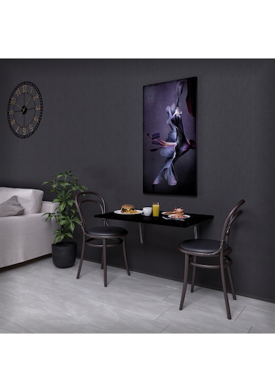 Duvara Monte Katlanır Masa 90x60 Cm Açılır Kapanır Yemek Ve Çalışma Masası Bendir