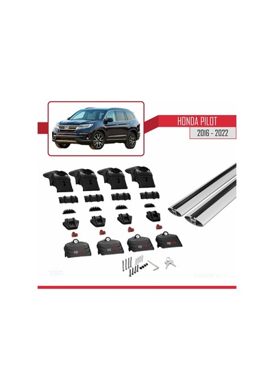 Honda Pilot 2016-2022 Arası İle Uyumlu Ace-2 Ara Atkı Tavan Barı
