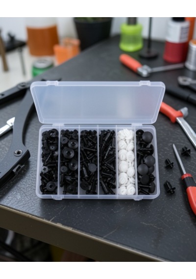 Profesyonel Oto Klips Tamir Seti 6 Farklı Model Plastik Sabitleme Pimi Organizer Kutulu Diğer
