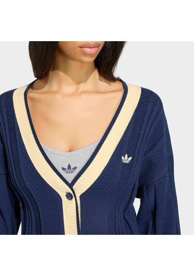 Adidas Cable Knit Kadın Mavi Hırka Kt1859