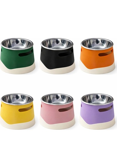 İsime Özel Yükseltilmiş Köpek Mama Kabı Paslanmaz Çelik Hazne, Ergonomik Tasarım