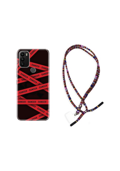 General Mobile Gm21 Plus Kılıf Rasta Boyun Askılı Danger 1372