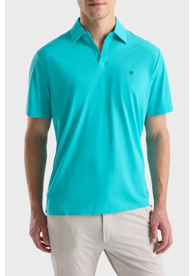 Isaora Logolu Regular Fit Kapamasız Polo Erkek Polo Isr3201 Turq Turkuaz