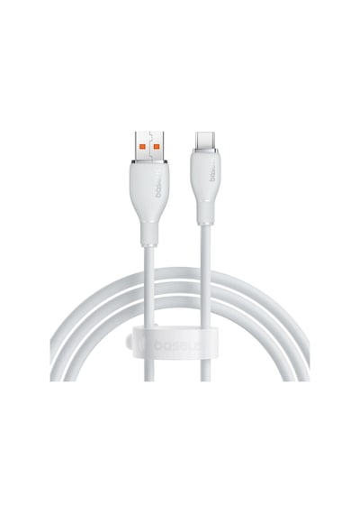 Baseus Pudding 1.2 M Hızlı Şarj Özellikli Usb Type-C 100 W Kablo Beyaz