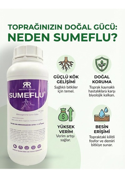 Mikrobiyal Ürünler Mikroorganizma İçeren Gübre 1 Lt