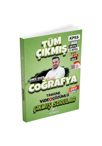Dizgi Kitap Kpss Meb-ags Ekys Ekpss Tyt Ayt Msü Coğrafya Çıkmış Sorular Çözümlü - Enes Eker Dizgi Kitap