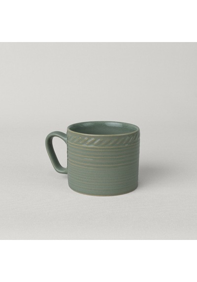 Linens Ringa Stoneware 250 Ml Kupa Yeşil Yeşil