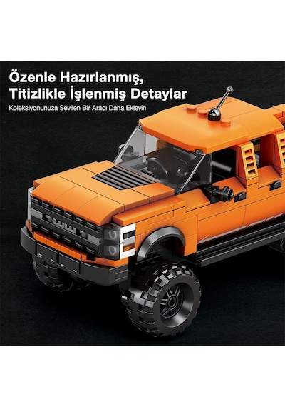 Reobrix Technic 827 Ford F-150 Raptor Kamyon Araba Yaratıcı Yapı Blok Seti Building Blocks - 423 Parça