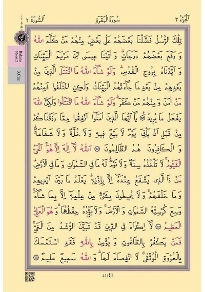 Hayrat Neşriyat Rahle Boy Kur'an-I Kerim (2 Renkli, Pembe, Mühürlü)