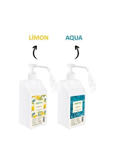 Agarta Aqua 80 Derece Püskürtme Valfli Kolonya 1 L