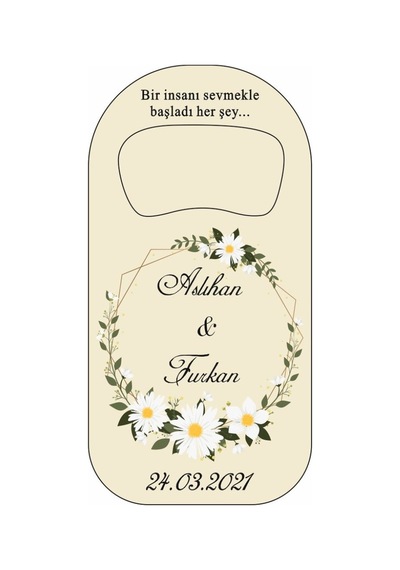 Duruatölye Şişe Açacak Magnet Nişan - Kına - Nikah - Düğün Hediyelikleri (524248589)