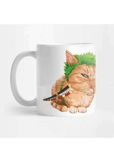 Samuray Kedi - Komik Kupa Bardak Çok Renkli
