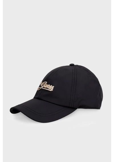 Guess Logolu Şapka Bayan Şapka Aw5616 Pol01 Bla Siyah