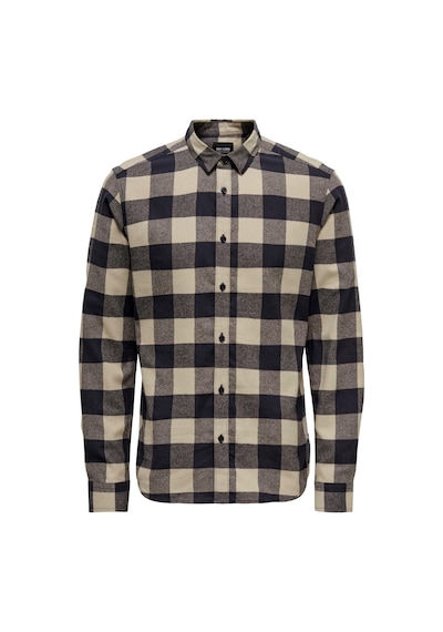 Only & Sons Onsgudmund Erkek Kareli Gömlek Lacivert 001