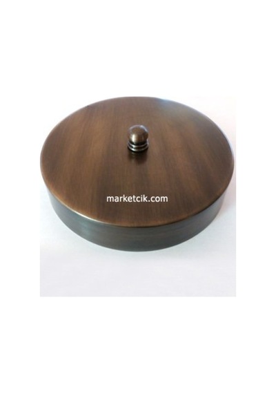 Avize, Abajur Için Yuvarlak Eskitme Metal Rozans 25 Cm