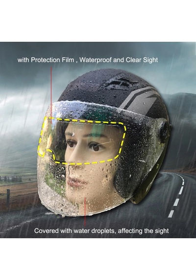 Motosiklet Kask Lens Filmi Evrensel Yağmur Kaydırıcı Şeffaf (529443670)