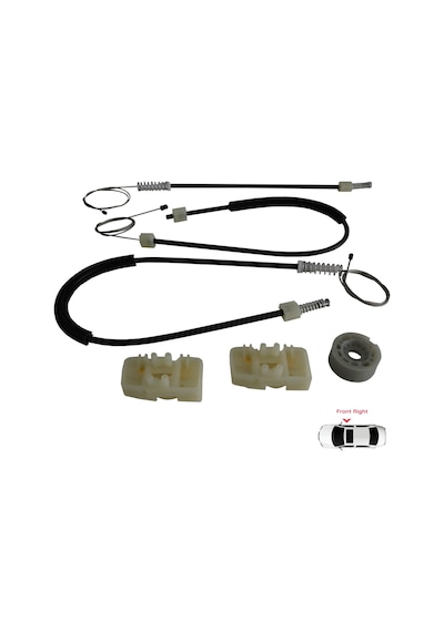 Seat Leon MK2 2005-2012 İçin Ön Sağ Kapı Cam Kriko Tamir Seti