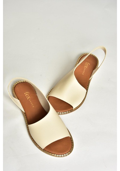 Fox Shoes U876860609 Bej Kadın Sandalet Bej